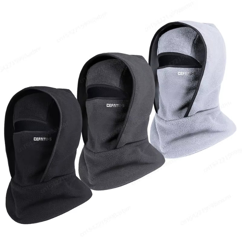 Universal Warm Mask Winter Cap Windproof One-Piece/ Two-Layer Thermal Cold Proof Neck Cover Unisex Motocycle Balaclavas Ski Mask