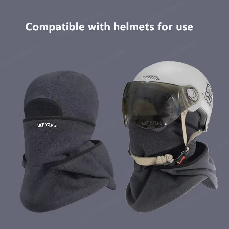 Universal Warm Mask Winter Cap Windproof One-Piece/ Two-Layer Thermal Cold Proof Neck Cover Unisex Motocycle Balaclavas Ski Mask