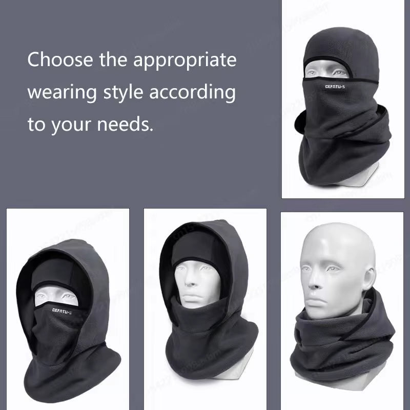 Universal Warm Mask Winter Cap Windproof One-Piece/ Two-Layer Thermal Cold Proof Neck Cover Unisex Motocycle Balaclavas Ski Mask